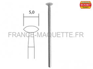 Outil modélisme - Embout de meulage diamanté - oval pointu ø 5,0 mm -PROXXON 28250