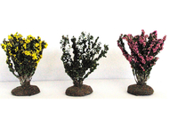 3 buissons fleuris 6 cm