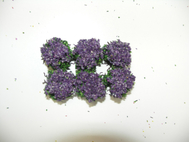 6 buissons lavandes pour crèches, dioramas, décors de paysages divers