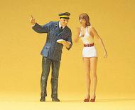 Preiser-45001 - Femme sexie et agent de police 1:22,5