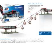 Remontée mécanique JC : 2 gares noir rouge 1/87 - JC 82496-5649 Jaegerndorfer