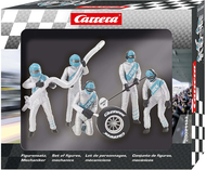 Figurines Slot Car : Mécaniciens argent - 1:32 - Carrera 20021133