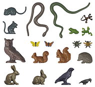 Busch 1153 - Petits animaux jardins 1:87 - HO