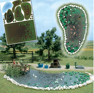 Busch 1210 - Etang de jardin miniature 1:87 - HO