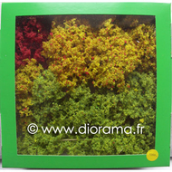 JORD-4C - 12 Arbres naturels colorés 8 - 12 cm 1:87 - HO