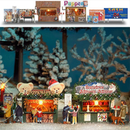 Marché de Noël miniature - 1:87 HO - Busch 01060 1060