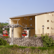 Décor miniature : Gare de télécabine autrichien Hahnenkamm - 1:87 - Brawa 6343, 06343