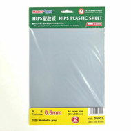 Outillage de modélisme - Feuilles plastique 0,5 mm HIPS - Master tools 08002
