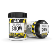 Ak Interactive 8011 - Terrain neige 250 ml pour vos décors miniatures d'hiver