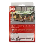 Personnages miniatures - Scène Achat de légumes 1:87 HO - Busch 7997