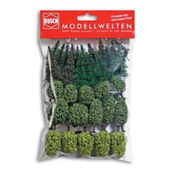 Arbres Sapins Miniatures 4-6 cm Forêt Mixte N TT - Busch 6588