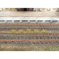 Heki 1802 : 100 touffes d'herbe miniature 5 - 6mm échelle 1:87 vert clair