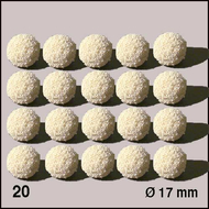 20 Boules d'éponge ø 15 mm