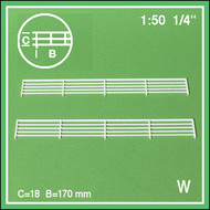 Garde-fous, barrières miniatures 1:50