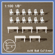 Tables et chaises miniatures 1:100