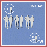 6 Personnages en silhouette 1:25