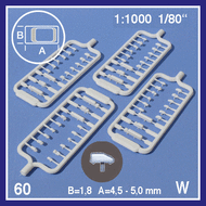 Vehicules 1:1000- miniature pour décors d'architecture