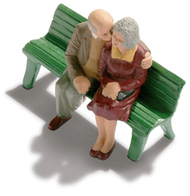 Figurines miniatures :  Couple d'amoureux  - Noch 15510