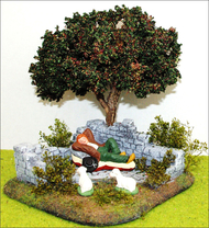 Décors de pierres avec arbre 15 cm