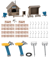 Coffret Remonte-pente, téléphérique miniature avec kiosque 1/87 HO - Époque IV -Faller 134003