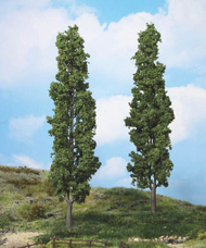 Végétation miniature : Heki 1983 - 2 peupliers miniatures 27 cm