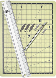 Tapis de coupe et ses outils maquette - Busch 7202