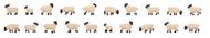 Figurines animaux : Moutons miniatures au 1:160 N - Faller -155906