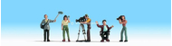 Figurines miniatures : Equipe de cameraman 1:87 - Noch 15573