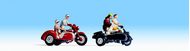 Figurines miniatures : Motocyclistes - Noch 15905