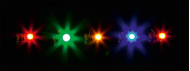 Éclairage miniature :  5 LED de clouleurs differentes - Faller 180652