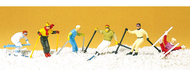 Preiser 10313 - Skieurs miniatures alpins 1:87