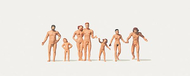 Figurine minature : Famille de nudiste au 1/87 - Merten 212533