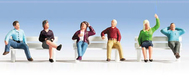Figurines miniatures : Personnages assis - Noch 15540Noch 15540 - Personnages assis 1:87