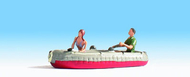 Figurines miniatures : Canoë pneumatique - 1:160 N - Noch 37815