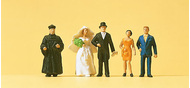 Figurines miniatures :  Mariage protestant au 1/87 - Preiser 14057