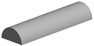 Evergreen 240 - 1/2 rond 5 pièces - 350 x 1 mm