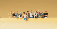 Figurines miniatures : Consommateurs au café 1:87 - Preiser 10369