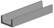 Evergreen 262 - U profil 4 pièces  - 2 mm