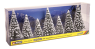 7 Sapins enneigés  8 -12 cm 1:87, 1:120 - Noch 25087