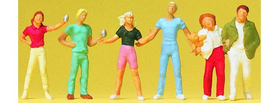 Figurines pour décors et diorama : Jeunes passants 1/87 - Preiser 14065