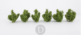 Heki 1725 - Assortiment d'arbres - 3 cm - 10 arbres