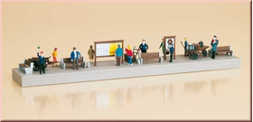 Quai ou trottoir et figurines 1:87