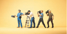 Figurines miniatures  - Equipe de télévision 1:87 - Preiser 10421