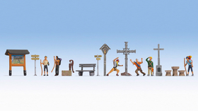 Figurines miniatures : À la montagne - 1:87 HO - Noch 16210