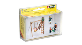 Figurines miniatures :  Grands-parents et petits-fils 1:87 - Noch 15589