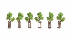 Végétation miniature : Jeunes arbres avec tuteurs 4 cm - Noch 21538