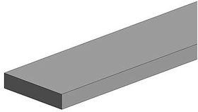 Evergreen 129 - Polystrips 10 pièces - 350 x 0,50 x 6,30 mm