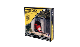 Entrée de tunnel en béton 1 voie 1:87 - Woodland C1252