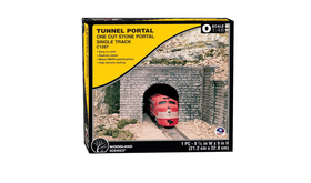 Entrée de tunnel en pierre 1 voie 1:48 - Woodland C1267
