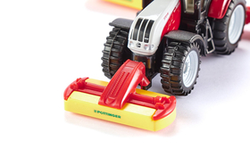 Jouets miniatures : Tracteur avec faucheuses 1/87 - Siku 1672